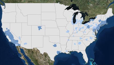 1997 Ozone Nonattainment Areas